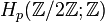 H_p(\mathbb{Z}/2\mathbb{Z};\mathbb{Z})